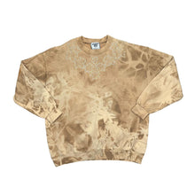 Load image into Gallery viewer, Vintage 90&#39;s LEE Premium Cotton Diamante Style Floral Leaf Crewneck Tie Dye Sweatshirt
