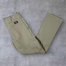 Load image into Gallery viewer, Dickies Slim Straight Skater Workwear Beige Cargo Chino Pants Trousers
