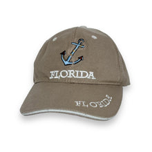 Load image into Gallery viewer, Early 00&#39;s FLORIDA USA Embroidered Anchor Souvenir Spellout Baseball Cap
