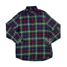Load image into Gallery viewer, Early 00&#39;s CHAPS Embroidered Mini Pocket Logo Plaid Check Long Sleeve Flannel Cotton Shirt
