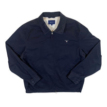 Load image into Gallery viewer, GANT Classic Basic Navy Blue Mini Logo Windbreaker Zip Bomber Jacket
