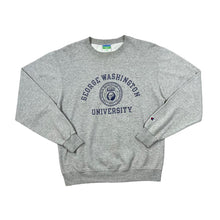 Load image into Gallery viewer, Champion GEORGE WASHINGTON UNIVERSITY College Spellout Graphic Crewneck Sweatshirt

