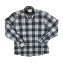Load image into Gallery viewer, Barbour &quot;Tailored Fit&quot; Grey Plaid Check Long Sleeve Button-Up Cotton Shirt

