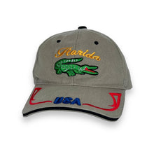 Load image into Gallery viewer, Early 00&#39;s FLORIDA USA Embroidered Alligator Souvenir Spellout Baseball Cap
