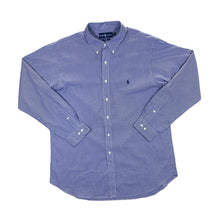 Load image into Gallery viewer, Vintage RALPH LAUREN &quot;Classic Fit&quot; Blue White Check Long Sleeve Button-Up Shirt
