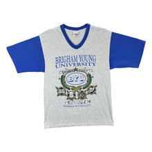 Load image into Gallery viewer, Vintage 90&#39;s BRIGHAM YOUNG UNIVERSITY BYU College Graphic Single Stitch T-Shirt
