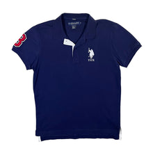 Load image into Gallery viewer, U.S. POLO ASSN. &quot;Slim Fit&quot; Embroidered Logo Navy Blue Short Sleeve Polo Shirt
