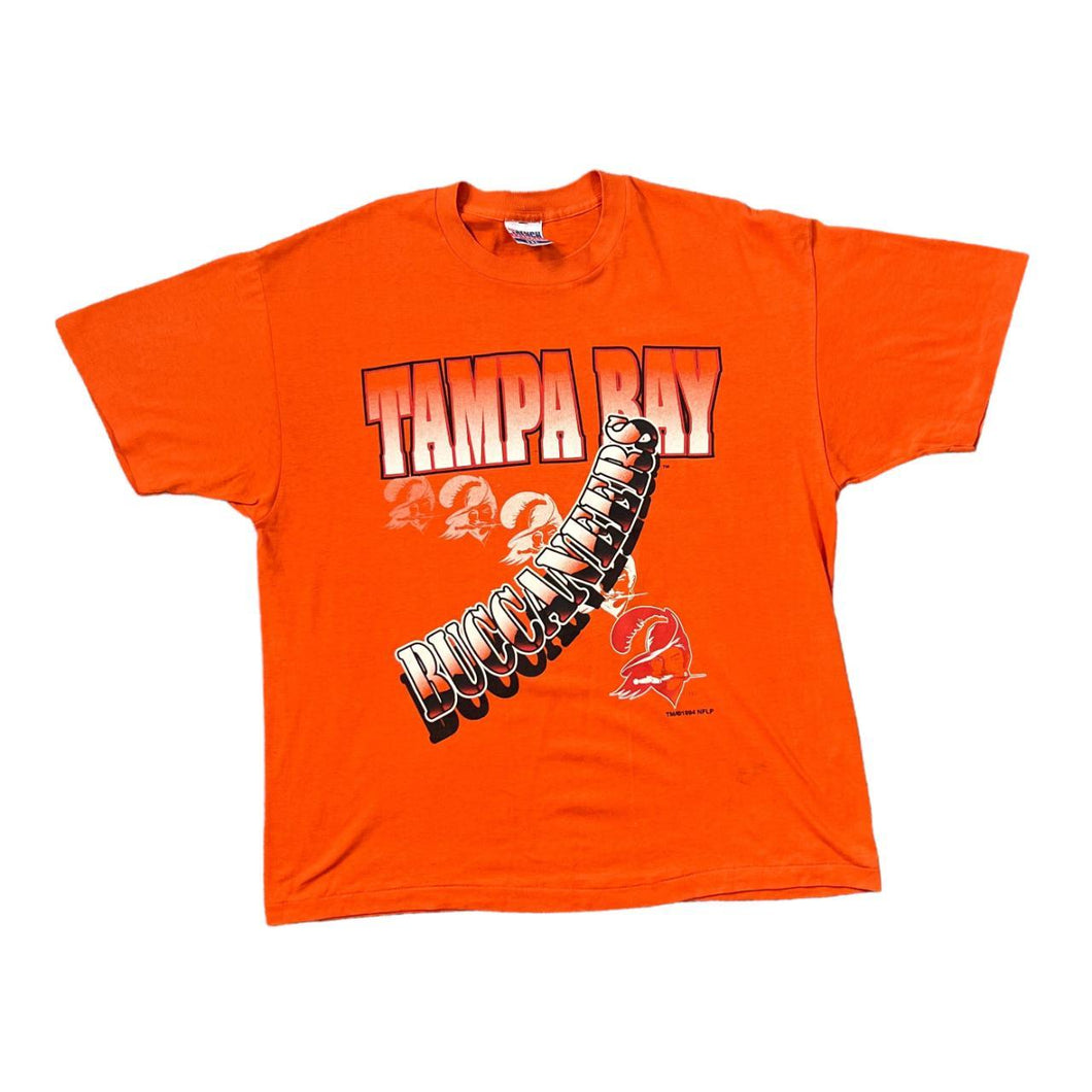 Vintage Trench Ultra (1994) NFL TAMPA BAY BUCCANEERS Football Graphic Single Stitch T-Shirt