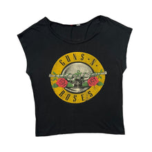 Load image into Gallery viewer, GUNS N ROSES Classic Logo Spellout Hard Rock Glam Metal Band Scoop Neck T-Shirt
