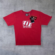 Load image into Gallery viewer, Animal Classic Skater Surfer Logo Spellout Graphic Red T-Shirt

