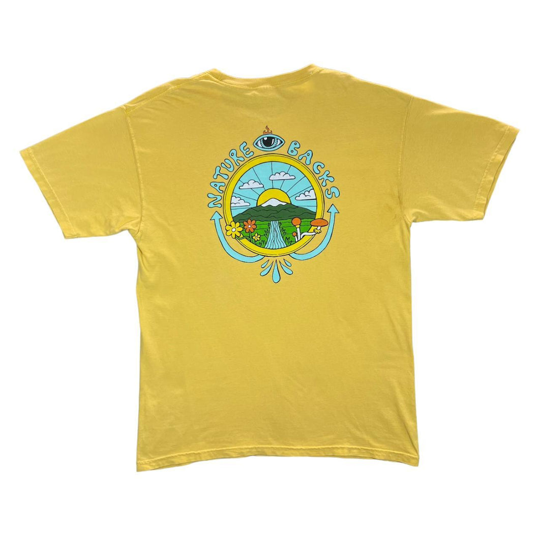 Comfort Colors NATURE BACKS Psychedelic Cartoon Spellout Graphic T-Shirt