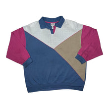 Load image into Gallery viewer, Vintage 90’s KORET CITY BLUES Colour Block Collared Sweatshirt
