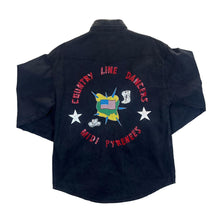 Load image into Gallery viewer, Vintage USA BLUES &quot;Country Line Dancers&quot; Cowboy Western Long Sleeve Cotton Shirt
