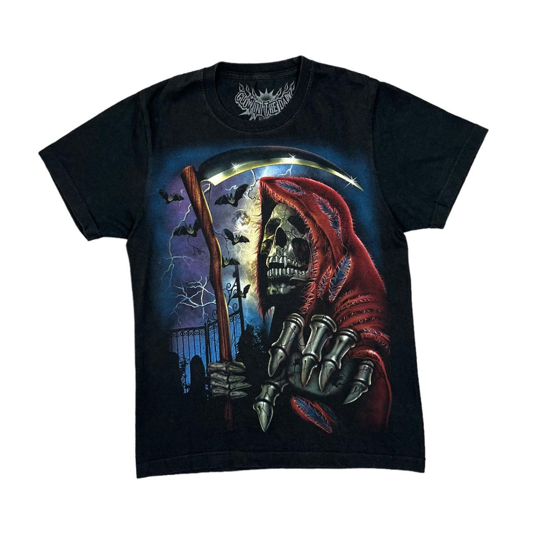 GLOW IN THE DARK Gothic Horror Fantasy Grim Reaper Graphic T-Shirt