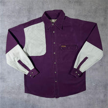 Load image into Gallery viewer, Vintage Woolrich Burgundy Maroon Hunting Shooting Outdoor Long Sleeve Cotton Shirt
