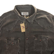 Load image into Gallery viewer, Ryan Michael &quot;Oak Cavalry Twill&quot; Cowboy Western Brown Long Sleeve Cotton Silk Shirt
