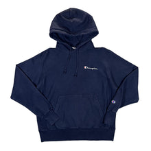 Load image into Gallery viewer, CHAMPION Reverse Weave Classic Embroidered Mini Logo Navy Blue Pullover Hoodie
