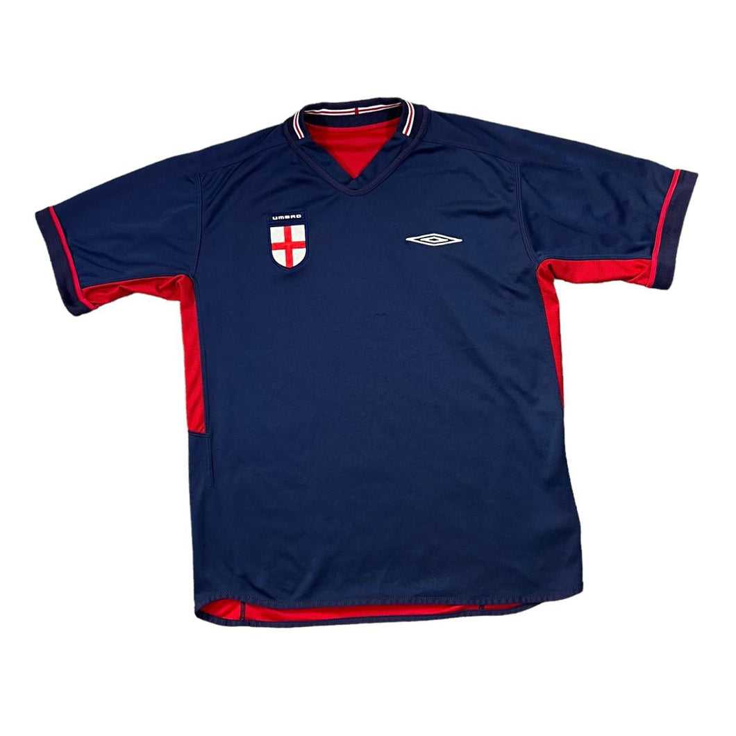 Early 00's UMBRO ENGLAND Football Embroidered Emblem Reversible Football Shirt Jersey