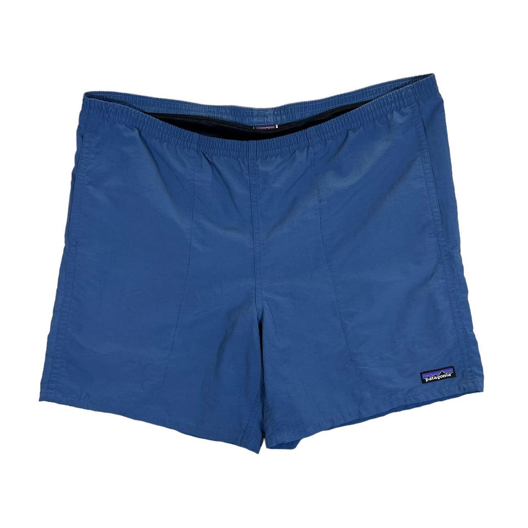 PATAGONIA Classic Mini Patch Logo Blue Mesh Lined Board Shorts