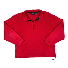 Load image into Gallery viewer, Vintage EBTEK Eddie Bauer Classic Red 1/4 Zip Fleece Sweatshirt
