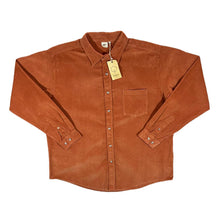 Load image into Gallery viewer, COTTON TRADERS &quot;Cinnamon&quot; Classic Burnt Orange Corduroy Cord Long Sleeve Shirt
