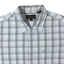 Load image into Gallery viewer, Early 00&#39;s Timberland White Blue Check Short Sleeve Cotton Shirt
