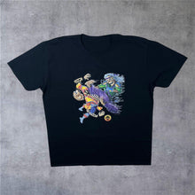Load image into Gallery viewer, Bone Man (2001) Skeleton Gothic Kung Fu Martial Arts Skull Cartoon Graphic T-Shirt
