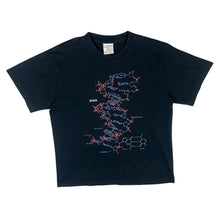 Load image into Gallery viewer, Uneek DNA Science Biology Novelty Spellout Graphic Black T-Shirt
