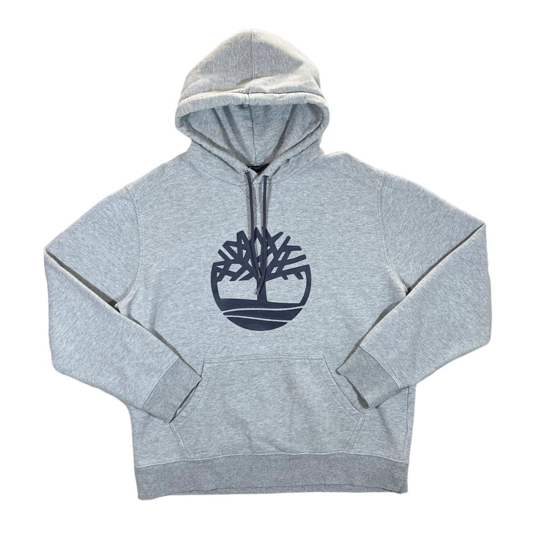 TIMBERLAND Classic Big Logo Graphic Grey Pullover Hoodie
