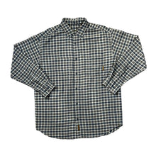 Load image into Gallery viewer, Vintage TIMBERLAND Plaid Check Long Sleeve Button-Up Cotton Flannel Shirt
