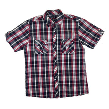 Load image into Gallery viewer, Early 00&#39;s AIRWALK Skater Mini Logo Plaid Check Short Sleeve Cotton Shirt
