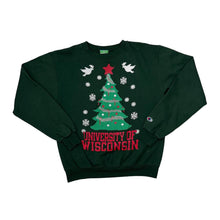 Load image into Gallery viewer, Champion UNIVERSITY OF WISCONSIN College Festive Themed Graphic Crewneck Sweatshirt

