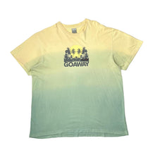 Load image into Gallery viewer, Early 00’s NIKE “Go Away” SPRTSDLX Tropical Spellout Graphic Tie Dye T-Shirt
