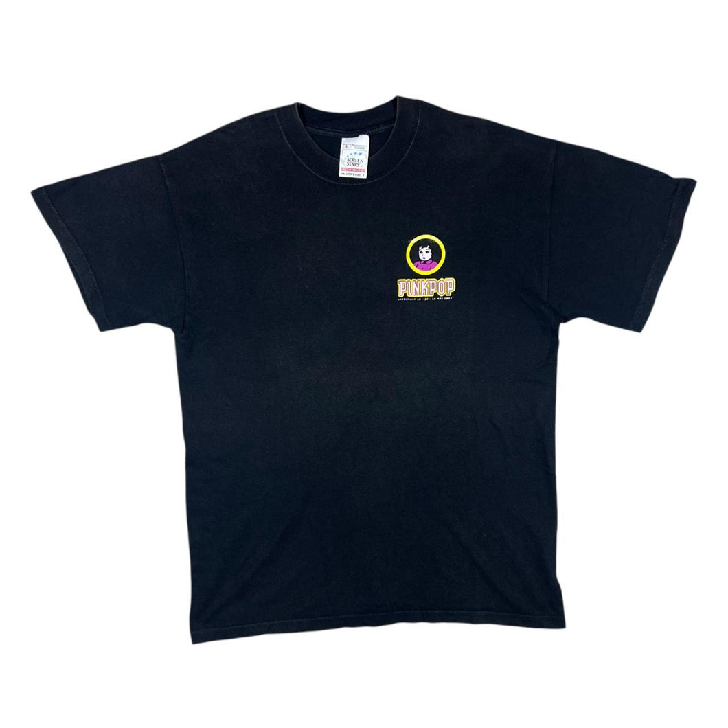 Vintage Screen Stars PINKPOP (2002) Rock Music Band Festival Souvenir T-Shirt