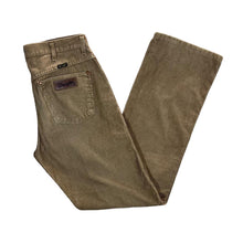 Load image into Gallery viewer, WRANGLER Classic Brown Tan Corduroy Cord Straight Leg Regular Fit Trousers
