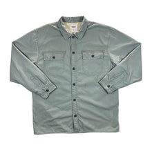 Load image into Gallery viewer, LEVI&#39;S Sherpa Fleece Lined Khaki Green Long Sleeve Over Shirt
