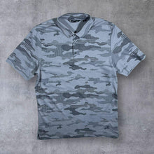 Load image into Gallery viewer, Travis Mathew &quot;Topgolf&quot; Hawaiian Camo Grey Patterned Pima Cotton Blend Golf Polo Shirt
