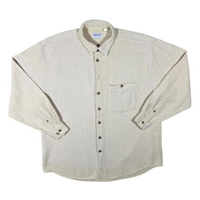 Load image into Gallery viewer, Vintage Berto Lucci Classic Cream Long Sleeve Cotton Flannel Shirt
