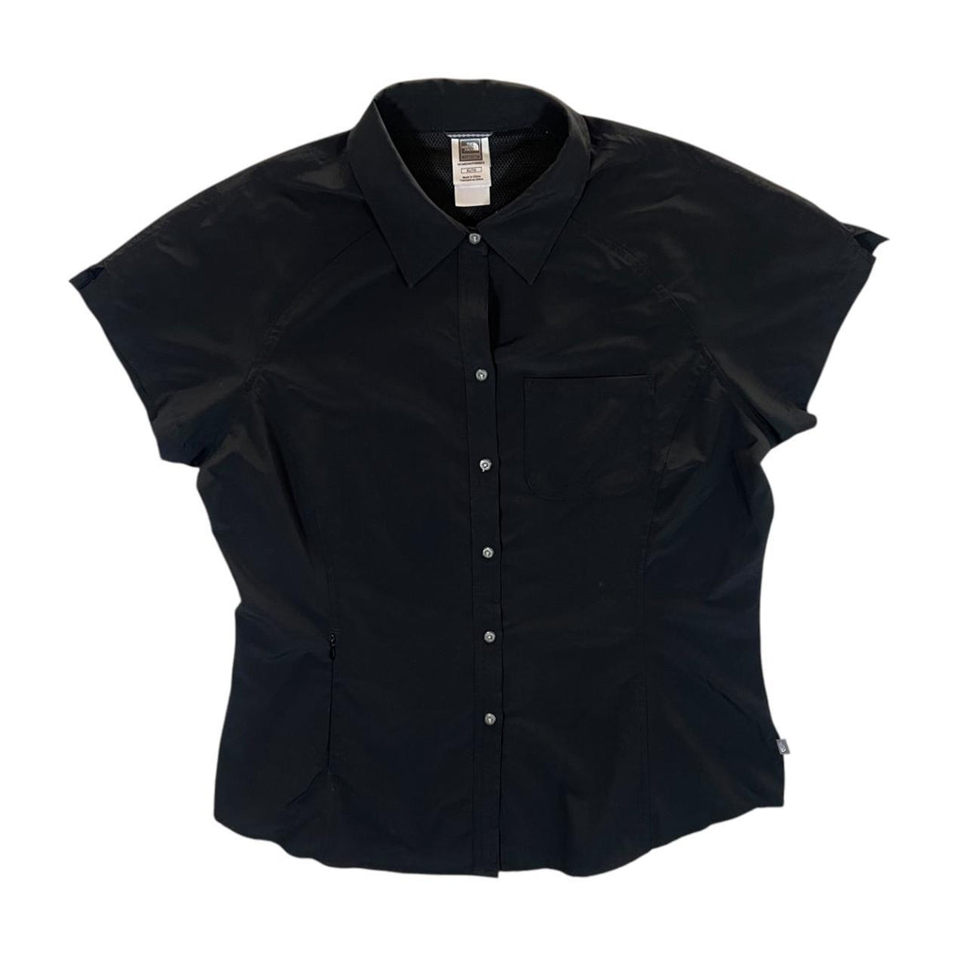 The North Face TNF Classic Black Hiking Utility Polyester Elastane Shirt