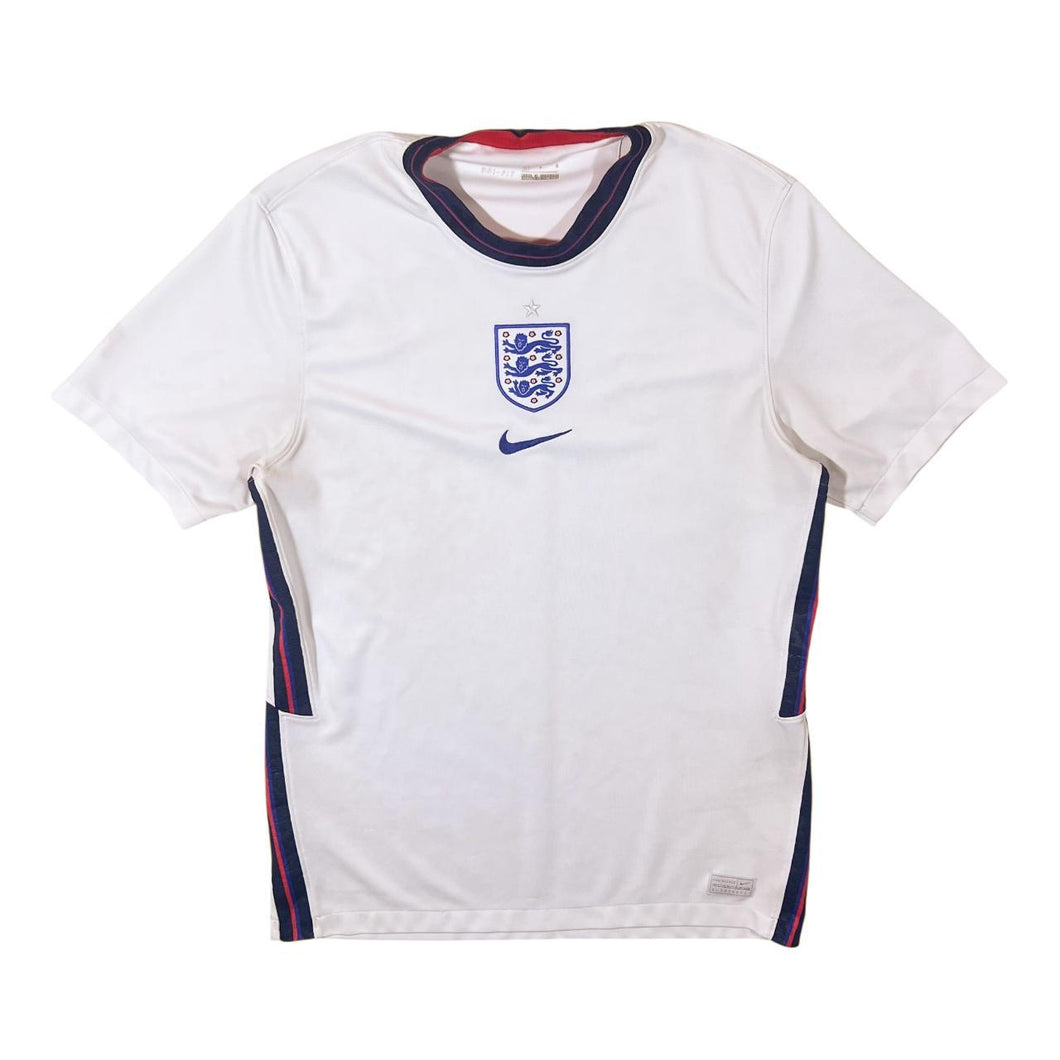 Nike Dri-Fit England Football 2020 - 2021 White Home Football Jersey Shirt Top