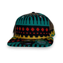 Load image into Gallery viewer, Deadstock Vintage 90's THE SNAPBACK CAP CO. "Fresh" Jacquard Navajo Patterned Embroidered Baseball Cap
