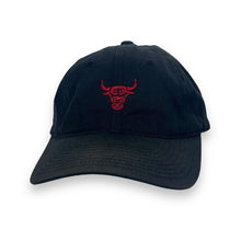 Load image into Gallery viewer, Mitchell &amp; Ness NBA CHICAGO BULLS Embroidered Basketball Logo Baseball Cap
