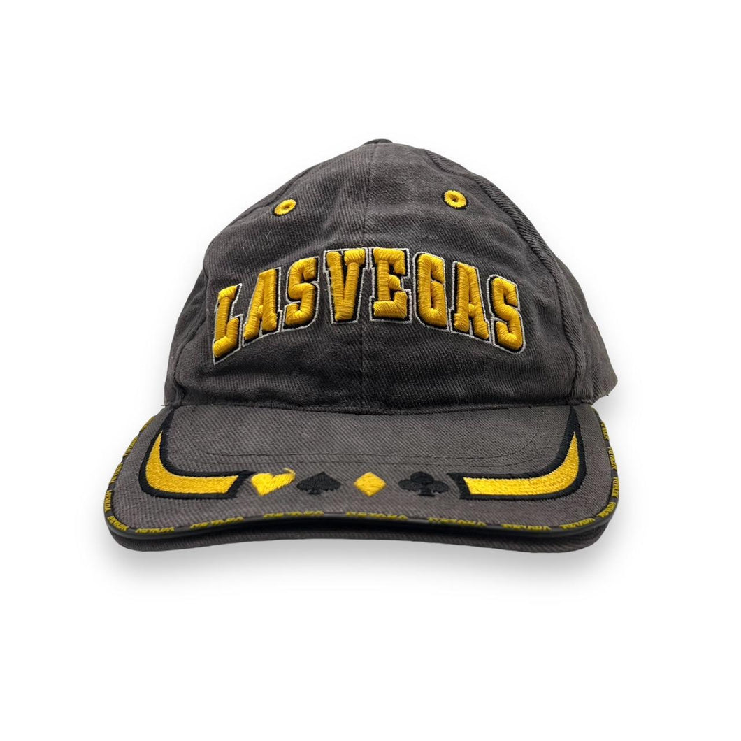 Early 00’s LAS VEGAS Embroidered Souvenir Spellout Distressed Faded Baseball Cap