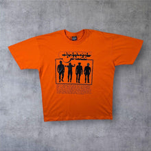 Load image into Gallery viewer, Early 00's Clockwork Orange Kubrick Cult Movie Graphic Orange Short Sleeve T-Shirt
