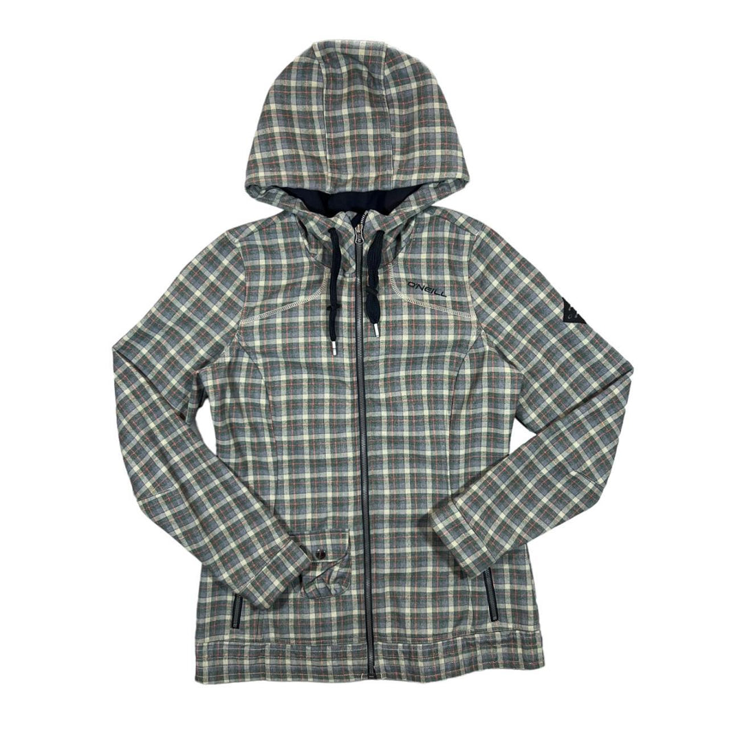 O'NEILL Mini Logo Plaid Check Skater Zip Hoodie