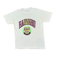 Load image into Gallery viewer, Vintage 80&#39;s HARVARD UNIVERSITY Neon College Souvenir Spellout Graphic Single Stitch T-Shirt
