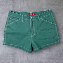 Load image into Gallery viewer, Dickies Green Denim Carpenter Style Cotton Shorts
