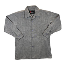 Load image into Gallery viewer, Vintage 90&#39;s SONIC ITALIAN FABRIC Grey Check Super Wool Long Sleeve Shirt
