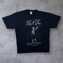 Load image into Gallery viewer, AC/DC "Rock Or Bust World Tour 2015" Hard Rock Music Band Black T-Shirt
