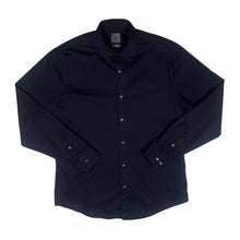 Load image into Gallery viewer, CALVIN KLEIN &quot;Slim Fit Easy Iron&quot; Classic Black Long Sleeve Cotton Dress Shirt
